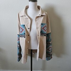 The McKala Jacket Western Aztec Boutique Shacket L